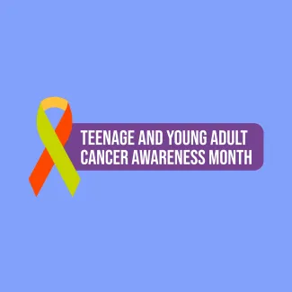 The Teenage and Young Adult Cancer Awareness Month logo 
