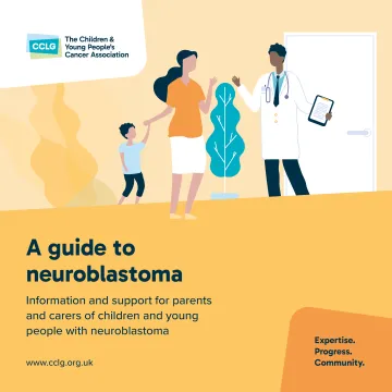 Front cover for booklet - A guide to neuroblastoma