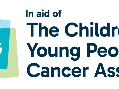 CCLG in aid of logo with blue text