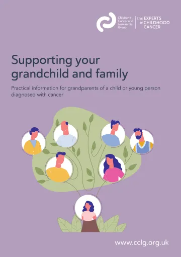 Front cover of booklet - Supporting your grandchild and family